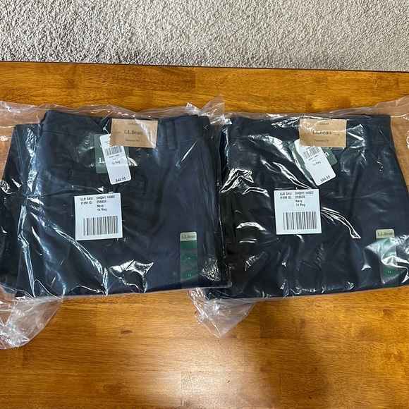 LL Bean ladies dress pants size 14 navy blue - Picture 1 of 2